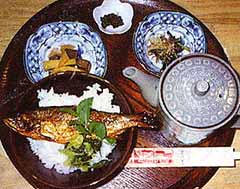 地元清流で育ったアマゴ料理のあまご茶漬けがメインです。